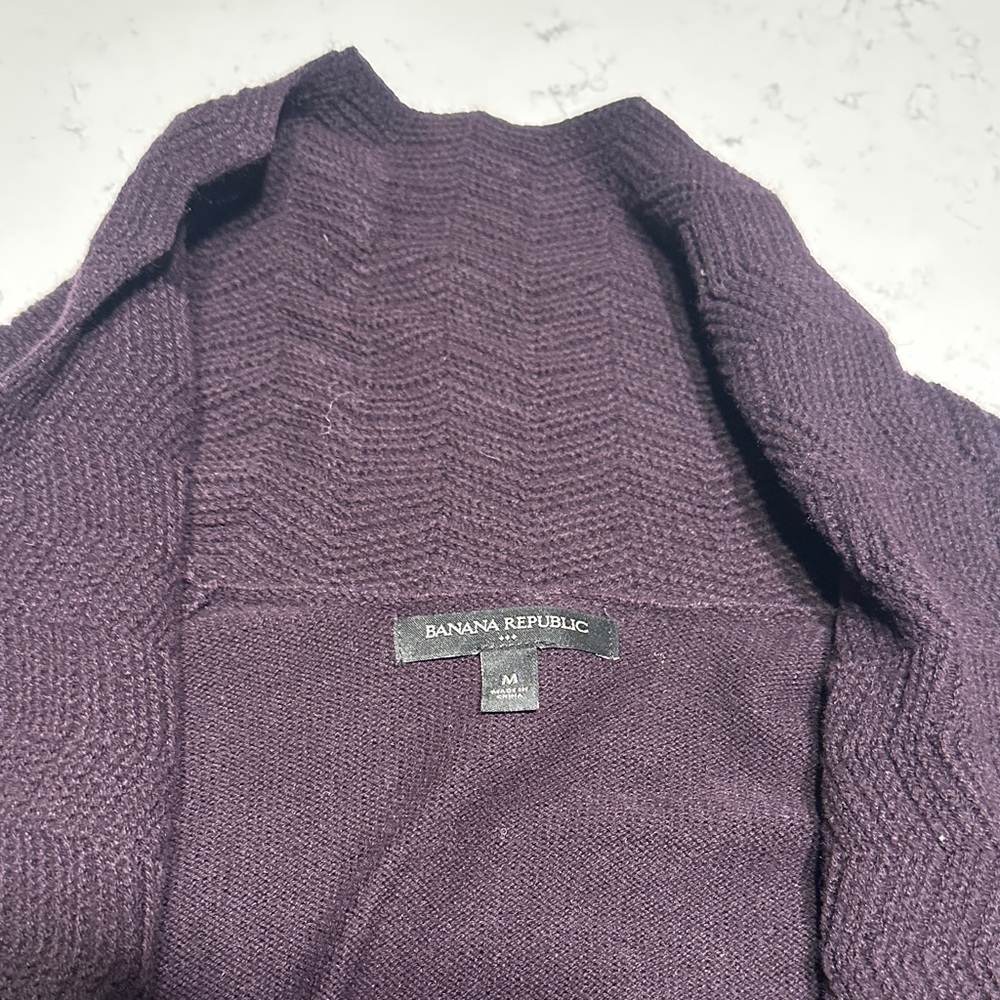 Banana Republic Deep Purple Women's Cardigan